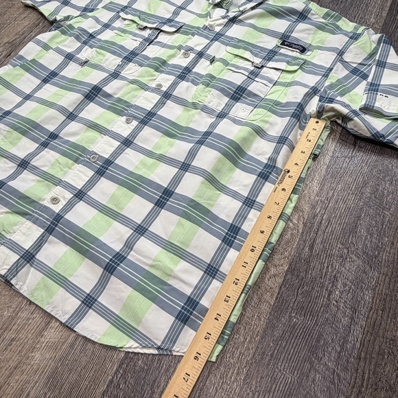 (2) Columbia PFG Super Bahama Men's Large Plaid Omni-Shade Fishing Shirts - Picture 11 of 16